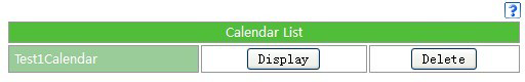 Calendar list detail display bar