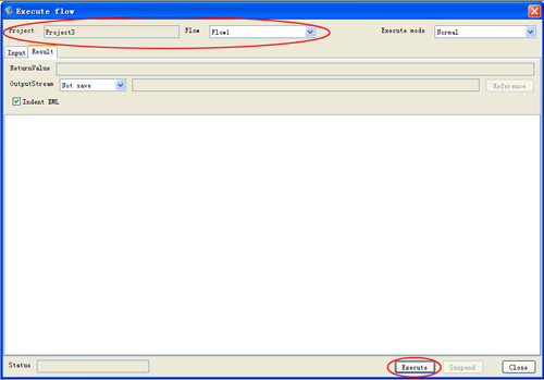 実行ウィンドウ図
