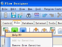 The component help menu.
