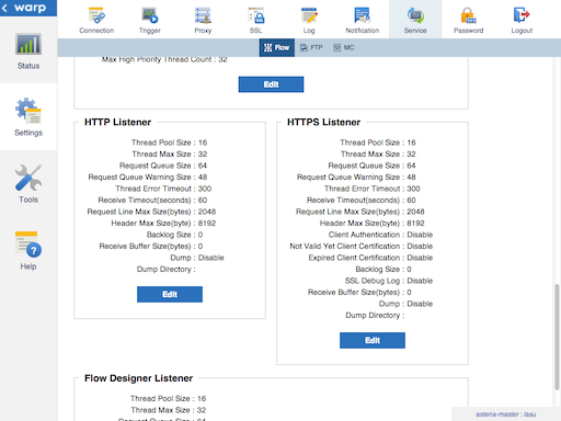 Management Console Flow Engine