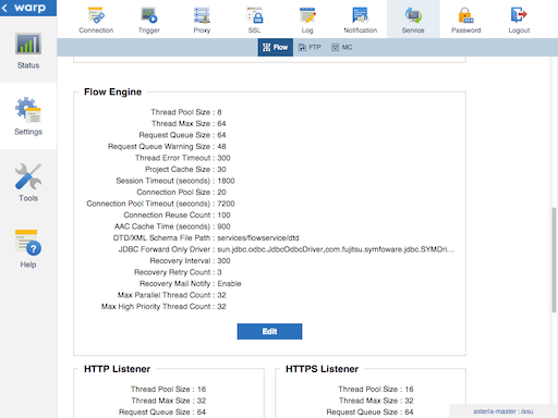 Management Console HTTP Listener