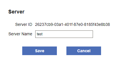 Server settings under Settings > Services > Flow