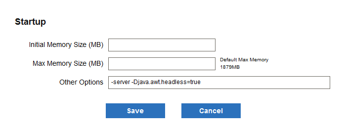 start setting dialog box