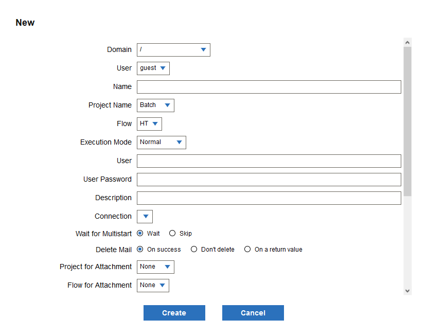message queue monitor trigger dialog box